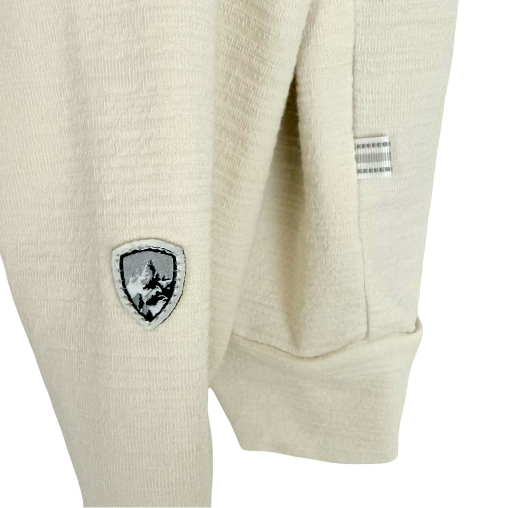 KUHL Cream ACCEL 1/2 ZIP Pullover Performance Fleece Baselayer Sweatshirt XS - Picture 5 of 8